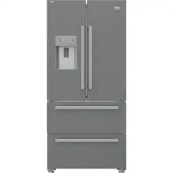 Hirsch's Beko 84cm french door fridge with automatic ice maker and water dispenser - gne60532dx offer