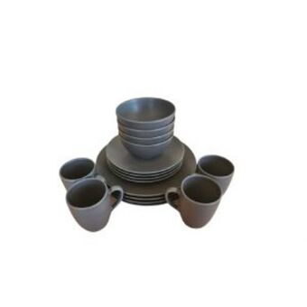 Lofthouse 16 piece tableware - black