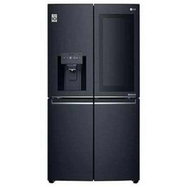 Lg 716l matt black instaview side by side fridge grx31ftkhl offer at