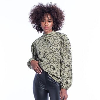 High neck blouse