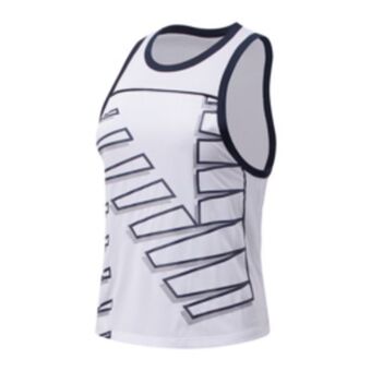 Women's new balance printed fast flight white run tank