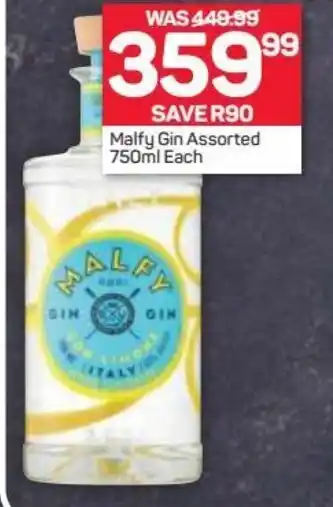 Pick n Pay Liquor Malfy Gin Assorted 750 ml each offer