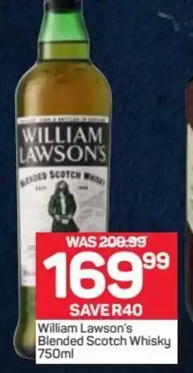 Pick n Pay Liquor William Lawson's Blended Scotch Whisky 750ml offer