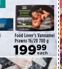 Food lover's market prawns