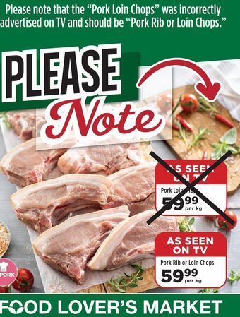 Food Lover's Market Pork ribs offer