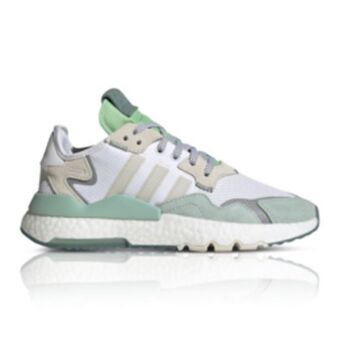 Sportscene Adidas originals women's nite jogger white/green sneaker offer