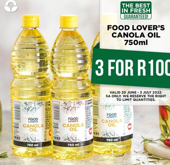 Food Lover's Market Food lover's market canola oil 3 offer
