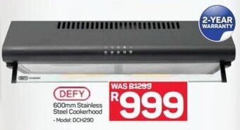 Pick n Pay Hypermarket Defy Stainless Steel Cookerhood 600mm offer