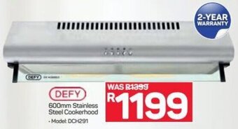 Pick n Pay Hypermarket Defy Stainless Steel Cookerhood 600mm offer