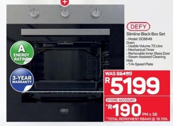 Pick n Pay Hypermarket Defy Slimline Black Box Set offer