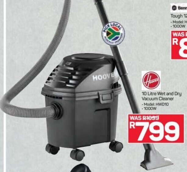 Hoover Wet and Dry Vacuum Cleaner 10L 