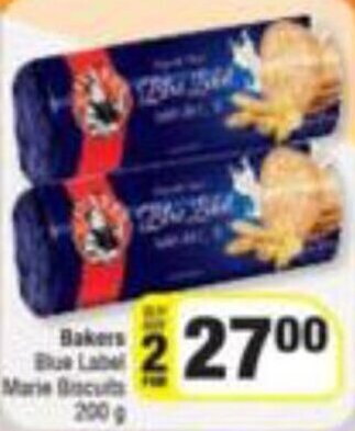 Spar Bakers Blue Label Marie Biscuits 200g offer