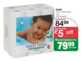 Spar Spar Toilet Tissue 2 Ply 350 sheets offer