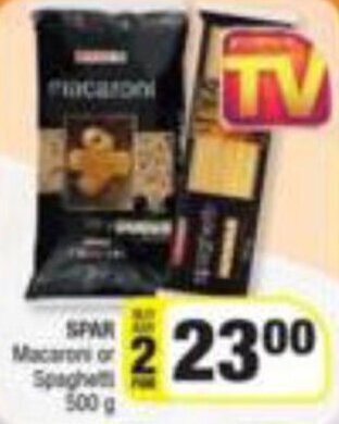 Spar Spar Macaroni or Spaghetti 500g offer