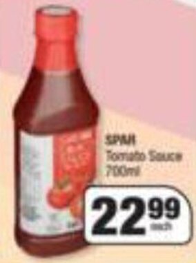 Spar Spar Tomato Sauce 700ml offer