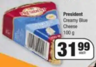 Spar Président Creamy Blue Cheese 100g offer