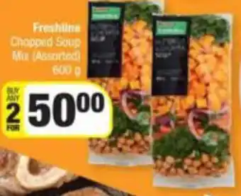 Spar Freshline Chopped Soup Mix 2 x 600g offer