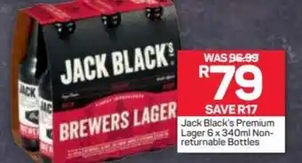 Jack Black's Premium Lager 6 x 340 ml NRB