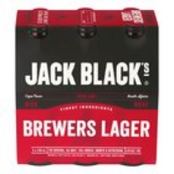 Jack black premium lager nrb 340ml x 6