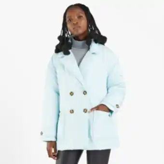 The FIX Women's blue oversized blazer puffer jacket offer
