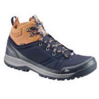 Decathlon Nh150 mid waterproof men's country walking boots - blue brown offer