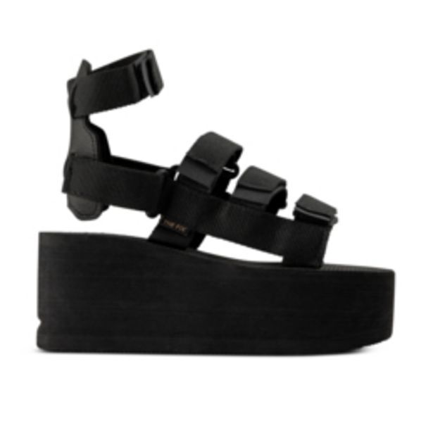 Women's black platform sandal offer at The FIX