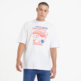 Men's white 'sushi' t-shirt