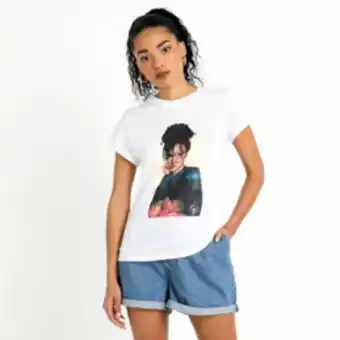 The FIX Women's white graphic printed t-shirt offer