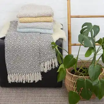 Whitehouse Cotton club multi diamond throw offer