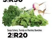 Food Lover's Market Soup Celery, Turnip Or Parsley Bunches-For 2 offer