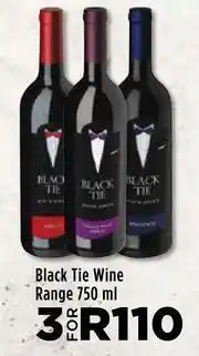 Food Lover's Market Black Tie Wine Range-For 3 x 750ml offer
