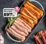 Food Lover's Market Bulk Pork Rashers (Plain Or Spiced)-Per kg offer