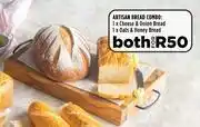Food Lover's Market Artisan Bread Combo:1 x Cheese & Onion Bread, 1 x Oats & Honey Bread-For Both offer