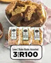 Love 2 Bake Rusks Assorted-For 3