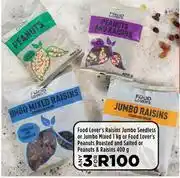Food Lover's Market Food Lover's Raisins Jumbo Seedless Or Jumbo Mixed 1kg-For Any 3 offer