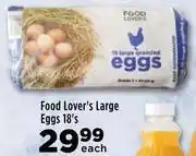 Food Lover's Large Eggs-18's Pack Each