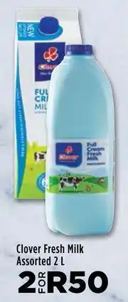 Food Lover's Market Clover Fresh Milk Assorted-For 2 x 2L offer
