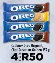 Food Lover's Market Cadbury Oreo Original, Choc Cream Or Golden-For 4 x 133g offer