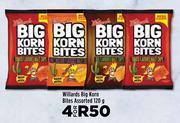 Food Lover's Market Willards Big Korn Bites Assorted-For 4 x 120g offer