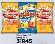 Food Lover's Market Willards Cheese Curls Or Flings-For 3 x 150g offer