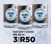 Food Lover's Coconut Milk-For 3 x 400ml
