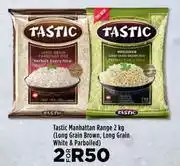 Food Lover's Market Tastic Manhattan Range (Long Grain Brown, Long Grain White & Parboiled)-For 2 x 2kg offer