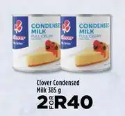 Food Lover's Market Clover Condensed Milk-For 2 x 385g offer