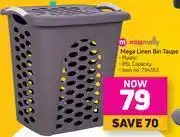 Game Missmolly Mega Linen Bin (Taupe) offer