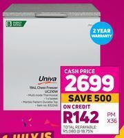 Game Univa 194L Chest Freezer UC210W offer