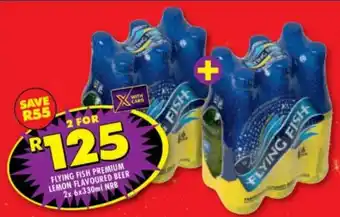 Shoprite Liquor Flying Fish Premium Lemon Flavoured Beer 2 x 6x330ml NRB offer