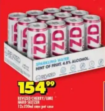 Shoprite Liquor Revized Cherry / Lime Hard Seltzer 12 x 330ml cans per case offer