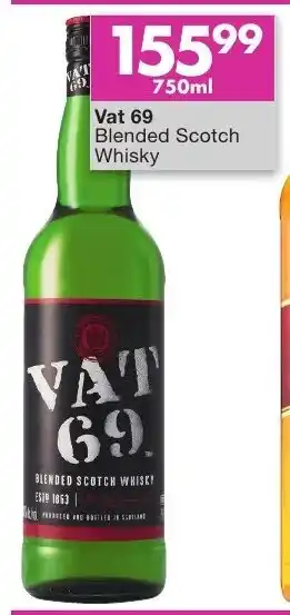 President Liquor Vat 69 Blended Scotch Whisky 750 ml offer