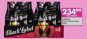 President Liquor Carling Black Label Beer NRB 24 x 340 ml offer
