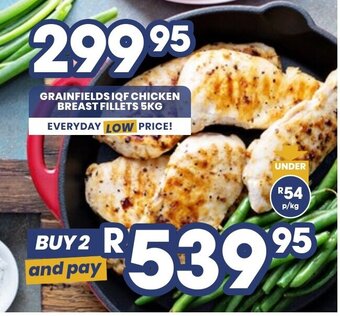 Econo Foods Grainfields IQF Chicken Breast Fillets 5kg offer